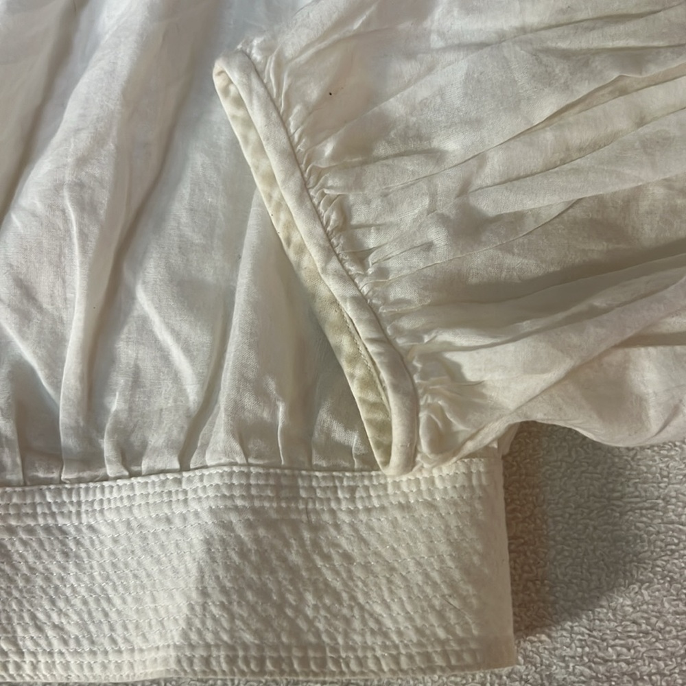 NWOT Charles Nolan off white blouse 100% cotton size 8 - Picture 3 of 6